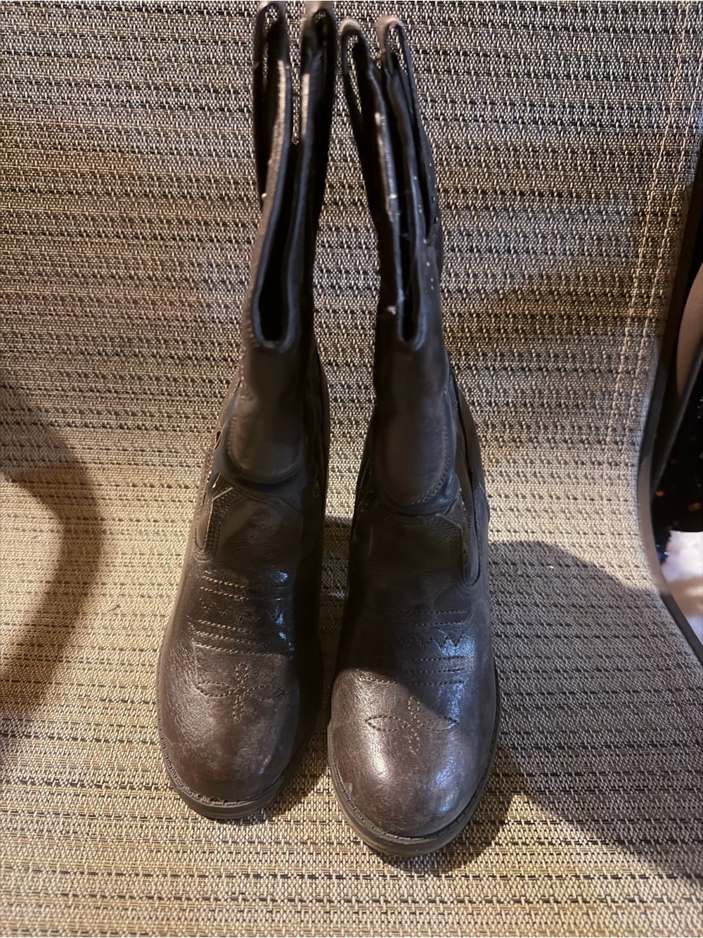 Call It Spring Black Mid-Calf Heeled Boots